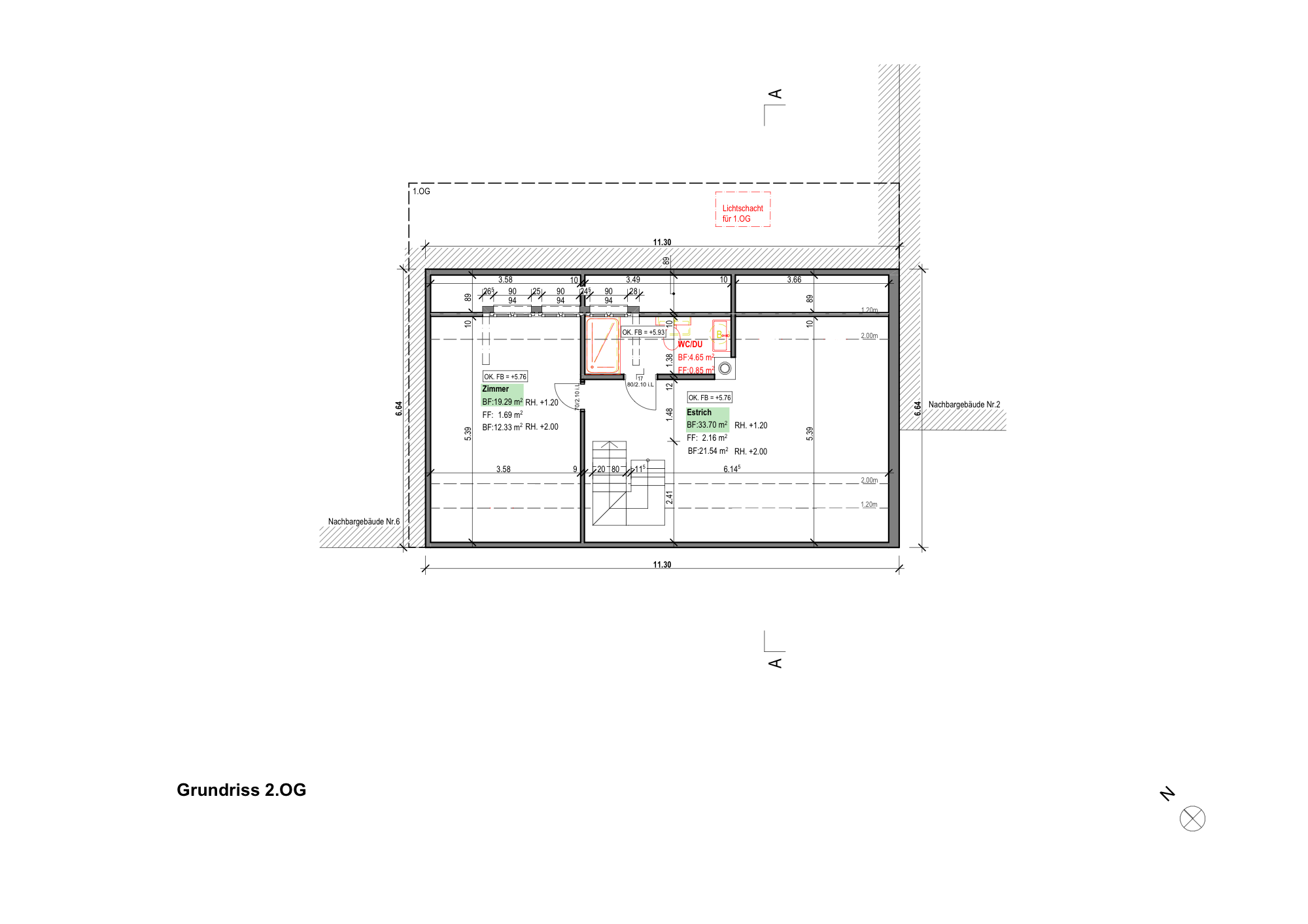 Grundriss 2. Obergeschoss